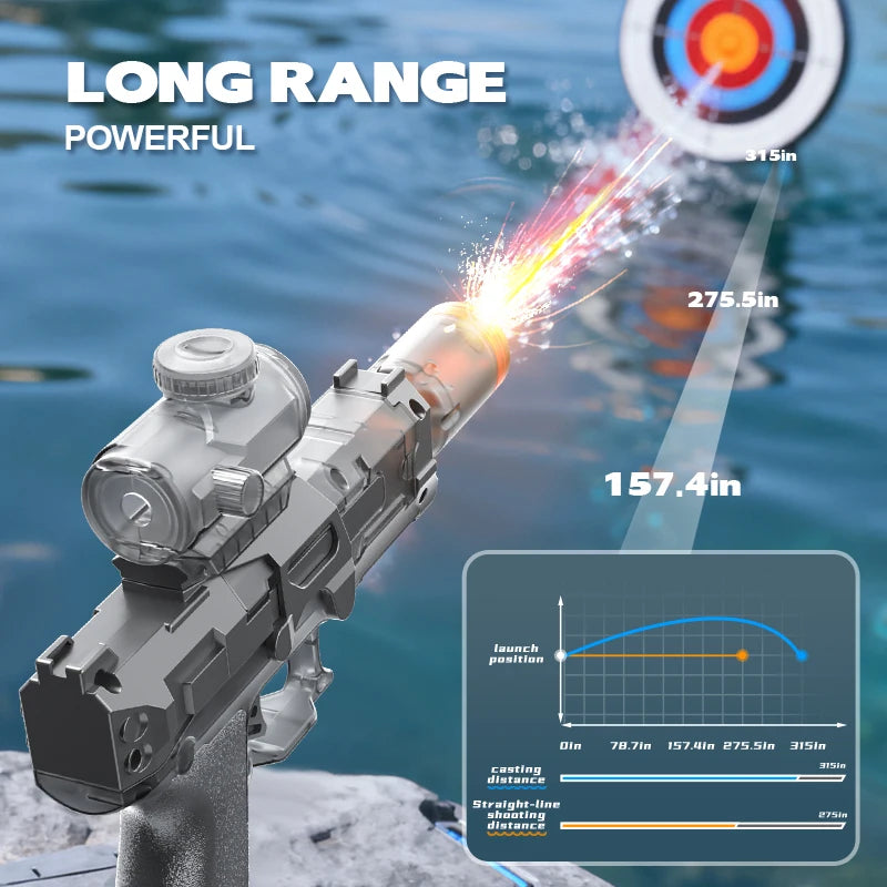 AquaBlast™ | Automatic Electric Water Gun High-Speed Blaster - Blue Edition