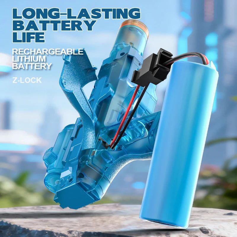 AquaBlast™ | Automatic Electric Water Gun High-Speed Blaster - Blue Edition