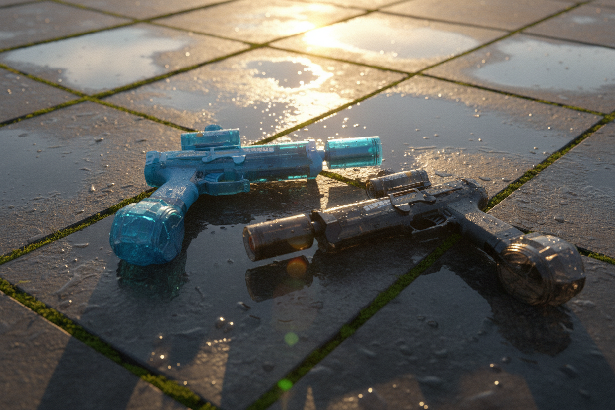 AquaBlast Canon R5 realistic shot